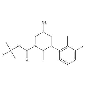 Tert-butyl 5-amino-3-(2,3-dimethylphenyl)-2-methylpiperidine-1-carboxylate Structure