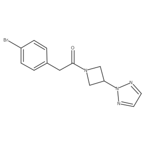 1-(3-(2H-1,2,3-triazol-2-yl)azetidin-1-yl)-2-(4-bromophenyl)ethan-1-one结构式