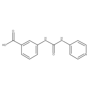 3-(Pyridin-4-ylcarbamoylamino)benzoic acid Structure