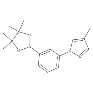 3-(4-Methyl-1H-pyrazol-1-yl)phenylboronic acid pinacol ester Structure