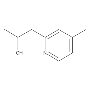 (2S)-1-(4-methylpyridin-2-yl)propan-2-ol结构式