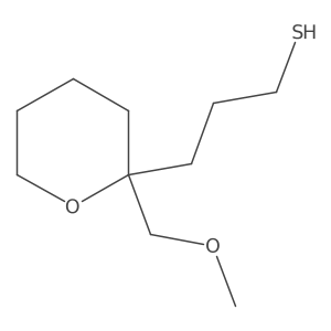 3-[2-(Methoxymethyl)oxan-2-yl]propane-1-thiol Structure