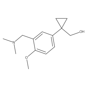 (1-{3-[(Dimethylamino)methyl]-4-methoxyphenyl}cyclopropyl)methanol结构式