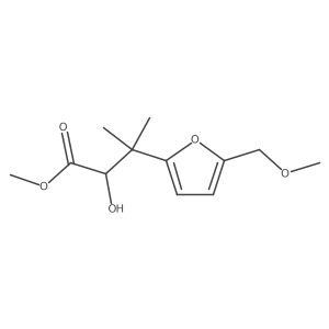 Methyl 2-hydroxy-3-[5-(methoxymethyl)furan-2-yl]-3-methylbutanoate结构式