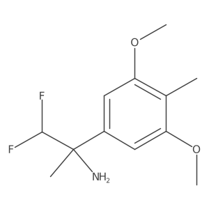 2-(3,5-Dimethoxy-4-methylphenyl)-1,1-difluoropropan-2-amine Structure