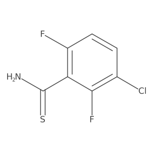 3-Chloro-2,6-difluorobenzene-1-carbothioamide Structure