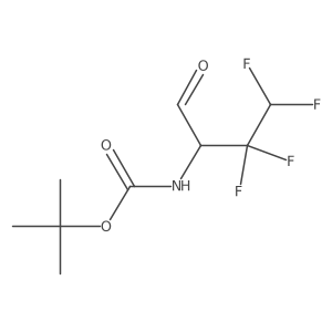 tert-butyl N-(3,3,4,4-tetrafluoro-1-oxobutan-2-yl)carbamate结构式