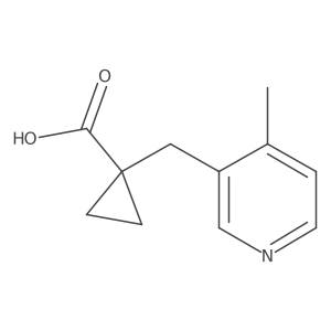 1-[(4-Methylpyridin-3-yl)methyl]cyclopropane-1-carboxylic acid Structure