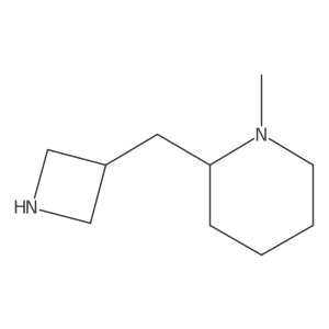 2-[(Azetidin-3-yl)methyl]-1-methylpiperidine结构式