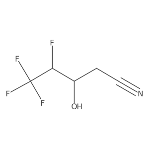 4,5,5,5-Tetrafluoro-3-hydroxypentanenitrile Structure
