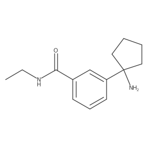 3-(1-aminocyclopentyl)-N-ethylbenzamide Structure