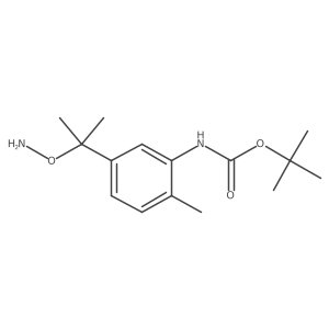 tert-butyl N-{5-[2-(aminooxy)propan-2-yl]-2-methylphenyl}carbamate结构式