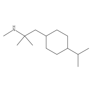 Methyl({2-methyl-1-[4-(propan-2-yl)cyclohexyl]propan-2-yl})amine结构式