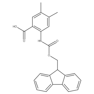 2-(9H-Fluoren-9-ylmethoxycarbonylamino)-4,5-dimethylbenzoic acid Structure