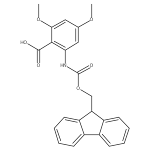 2-({[(9H-fluoren-9-yl)methoxy]carbonyl}amino)-4,6-dimethoxybenzoic acid Structure