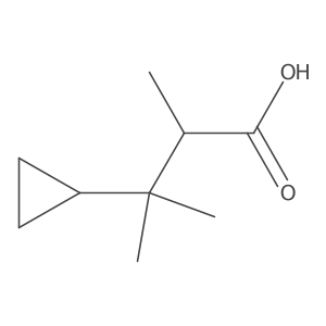 (2R)-3-Cyclopropyl-2,3-dimethylbutanoic acid结构式