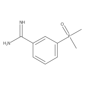 3-(Dimethylphosphoryl)benzene-1-carboximidamide Structure