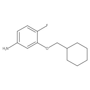 3-Cyclohexylmethoxy-4-fluorophenylamine结构式