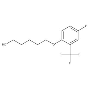 5-(4-Fluoro-2-trifluoromethyl-phenoxy)-pentan-1-ol结构式
