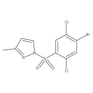 1-(4-Bromo-2,5-dichlorophenyl)sulfonyl-3-methylpyrazole结构式