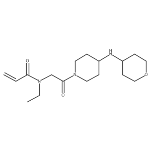 N-Ethyl-N-[2-[4-(oxan-4-ylamino)piperidin-1-yl]-2-oxoethyl]prop-2-enamide Structure