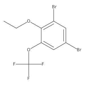 1,5-Dibromo-2-ethoxy-3-(trifluoromethoxy)benzene Structure