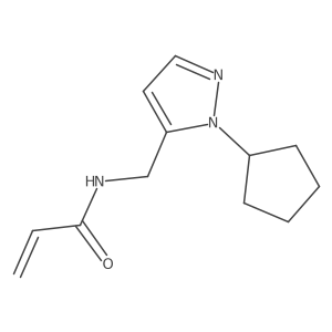 N-((1-Cyclopentyl-1H-pyrazol-5-yl)methyl)acrylamide Structure