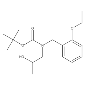 tert-butyl N-[(2-ethoxyphenyl)methyl]-N-(2-hydroxypropyl)carbamate Structure
