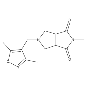 5-[(3,5-Dimethyl-1,2-oxazol-4-yl)methyl]-2-methyl-octahydropyrrolo[3,4-c]pyrrole-1,3-dione结构式