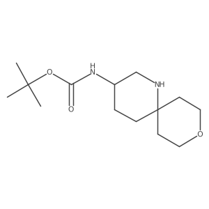 Tert-butyl N-(9-oxa-1-azaspiro[5.5]undecan-3-yl)carbamate结构式