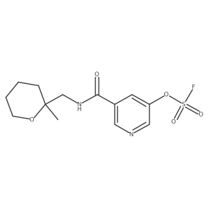 5-{[(2-Methyloxan-2-yl)methyl]carbamoyl}pyridin-3-yl sulfurofluoridate结构式