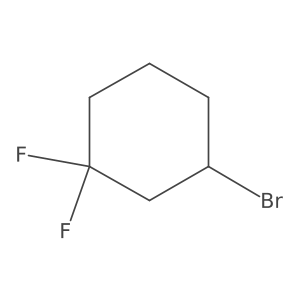 3-Bromo-1,1-difluorocyclohexane结构式