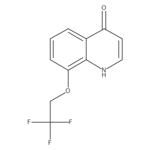 8-(2,2,2-trifluoroethoxy)-1H-quinolin-4-one结构式