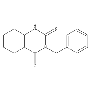 3-benzyl-2-sulfanylidene-4a,5,6,7,8,8a-hexahydro-1H-quinazolin-4-one结构式