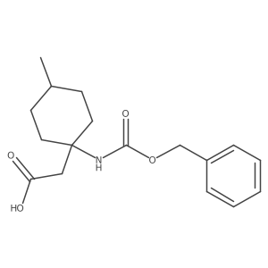 2-(1-{[(Benzyloxy)carbonyl]amino}-4-methylcyclohexyl)acetic acid结构式