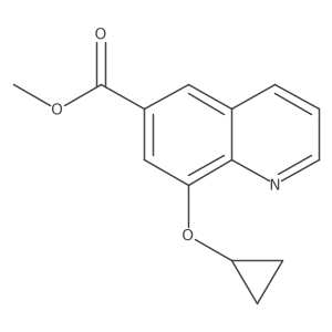 Methyl 8-(cyclopropyloxy)-6-quinolinecarboxylate Structure