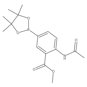 4-Acetamido-3-methoxycarbonylphenylboronic acid pinacol ester结构式