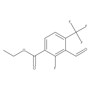 Ethyl 2-fluoro-3-formyl-4-(trifluoromethyl)benzoate结构式