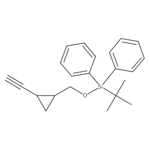 tert-Butyl(((1R,2R)-2-ethynylcyclopropyl)methoxy)diphenylsilane结构式
