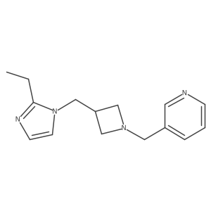 3-({3-[(2-ethyl-1H-imidazol-1-yl)methyl]azetidin-1-yl}methyl)pyridine Structure
