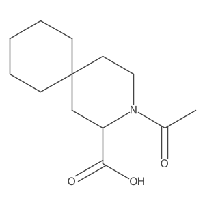3-Acetyl-3-azaspiro[5.5]undecane-2-carboxylic acid结构式