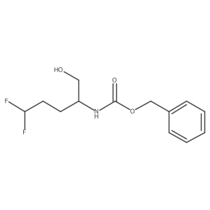 benzyl N-[(2R)-5,5-difluoro-1-hydroxypentan-2-yl]carbamate Structure
