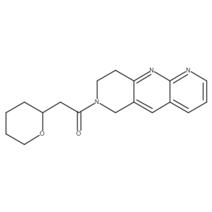2-(oxan-2-yl)-1-{6H,7H,8H,9H-pyrido[2,3-b]1,6-naphthyridin-7-yl}ethan-1-one结构式
