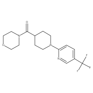 4-{1-[5-(Trifluoromethyl)pyridin-2-yl]piperidine-4-carbonyl}morpholine结构式