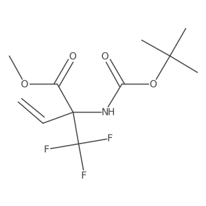 Methyl 2-[[(1,1-dimethylethoxy)carbonyl]amino]-2-(trifluoromethyl)-3-butenoate Structure