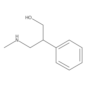 3-(Methylamino)-2-phenylpropan-1-ol Structure