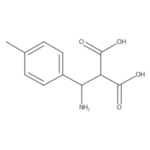 2-[Amino(4-methylphenyl)methyl]propanedioic acid结构式