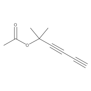 3,5-Hexadiyn-2-ol, 2-methyl-, 2-acetate Structure
