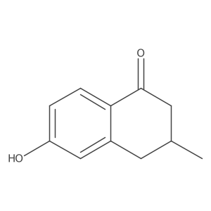 3,4-Dihydro-6-hydroxy-3-methyl-1(2H)-naphthalenone Structure