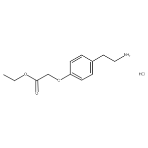 Ethyl 2-[4-(2-aminoethyl)phenoxy]acetate hydrochloride Structure